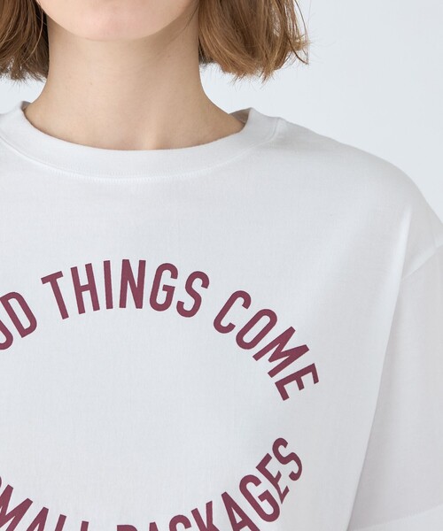 MACPHEE(マカフィー)の「コットンロゴプリント Tシャツ(Tシャツ/カットソー・レディース・ブラック/ホワイト・S)」の7枚目の写真