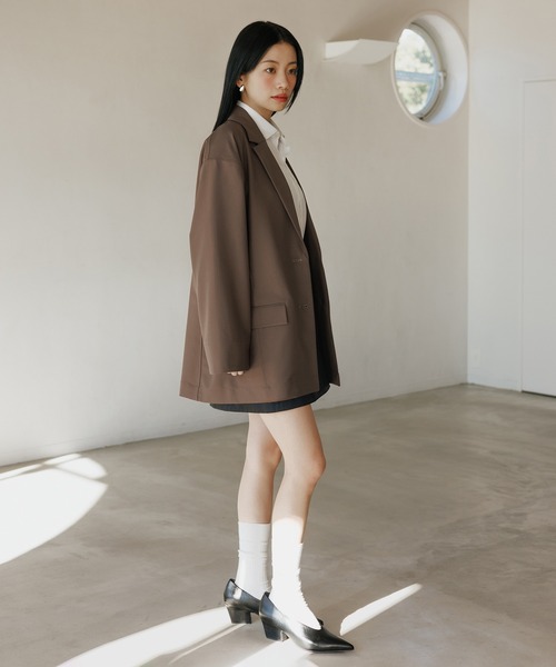 セール】【WEB限定】シングルブレストシャツジャケット