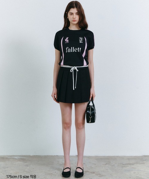 .KOM(ドットコム)の「A'GEM/9 × .kom 『FALLETT/ファレット』 SPORTS CLUB FOOTBALL JERSEY/スポーツクラブフットボールジャージ(Tシャツ/カットソー・レディース・ライトブルー/ブラック・M)」の5枚目の写真