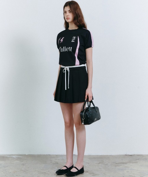 .KOM(ドットコム)の「A'GEM/9 × .kom 『FALLETT/ファレット』 SPORTS CLUB FOOTBALL JERSEY/スポーツクラブフットボールジャージ(Tシャツ/カットソー・レディース・ライトブルー/ブラック・M)」の7枚目の写真