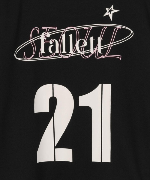 .KOM(ドットコム)の「A'GEM/9 × .kom 『FALLETT/ファレット』 SPORTS CLUB FOOTBALL JERSEY/スポーツクラブフットボールジャージ(Tシャツ/カットソー・レディース・ライトブルー/ブラック・M)」の22枚目の写真