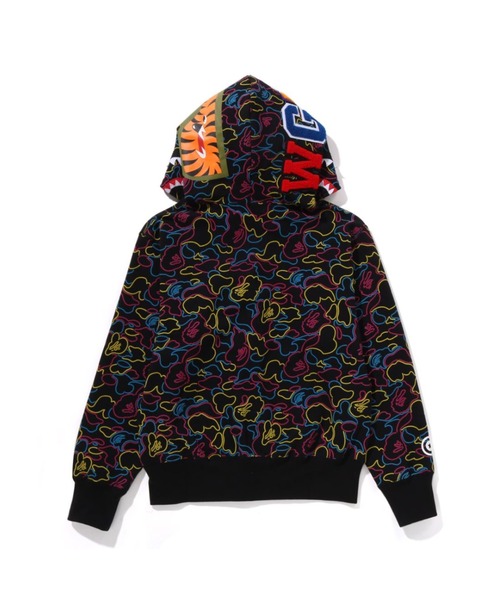 NEON CAMO SHARK FULL ZIP HOODIE（パーカー）｜A BATHING APE