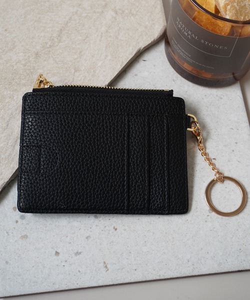 ammy.（エイミードット）の「【 ammy. / エイミードット 】 薄型 キーチェーン付 フラグメントケース / カードケース コインケース（カードケース・レディース・ホワイト/ベージュ/ブラック/ピンクベージュ・FREE）」の7枚目の写真