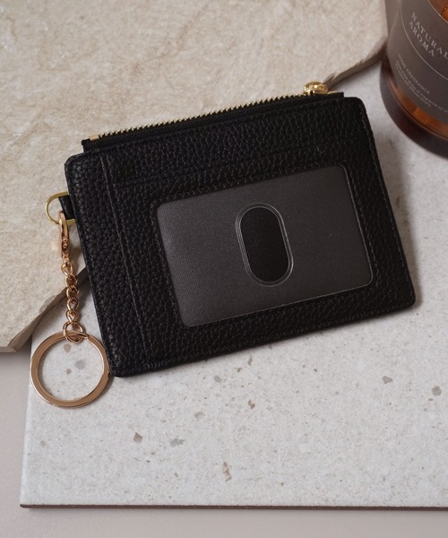 ammy.（エイミードット）の「【 ammy. / エイミードット 】 薄型 キーチェーン付 フラグメントケース / カードケース コインケース（カードケース・レディース・ホワイト/ベージュ/ブラック/ピンクベージュ・FREE）」の6枚目の写真