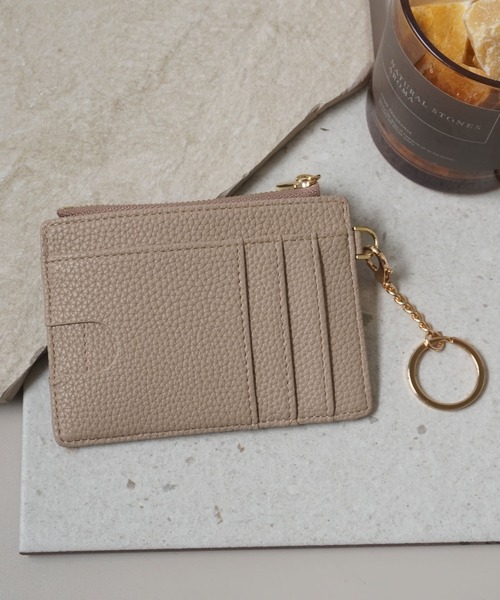 ammy.（エイミードット）の「【 ammy. / エイミードット 】 薄型 キーチェーン付 フラグメントケース / カードケース コインケース（カードケース・レディース・ホワイト/ベージュ/ブラック/ピンクベージュ・FREE）」の14枚目の写真