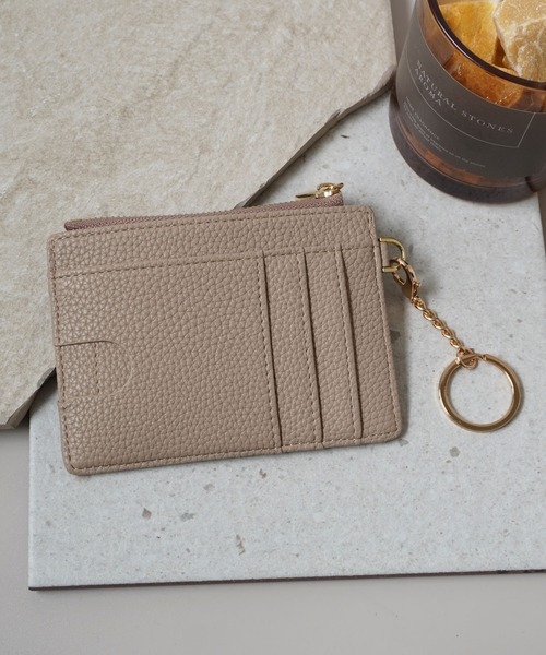 ammy.（エイミードット）の「【 ammy. / エイミードット 】 薄型 キーチェーン付 フラグメントケース / カードケース コインケース（カードケース・レディース・ホワイト/ベージュ/ブラック/ピンクベージュ・FREE）」の12枚目の写真