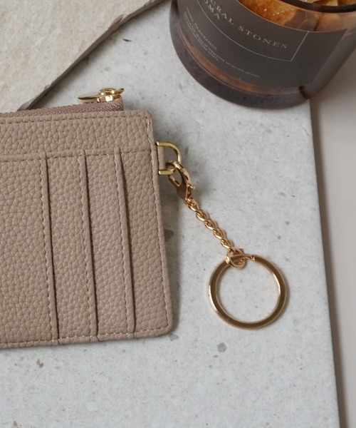 ammy.（エイミードット）の「【 ammy. / エイミードット 】 薄型 キーチェーン付 フラグメントケース / カードケース コインケース（カードケース・レディース・ホワイト/ベージュ/ブラック/ピンクベージュ・FREE）」の13枚目の写真