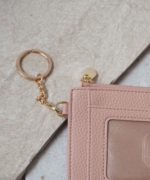 ammy.（エイミードット）の「【 ammy. / エイミードット 】 薄型 キーチェーン付 フラグメントケース / カードケース コインケース（カードケース・レディース・ホワイト/ベージュ/ブラック/ピンクベージュ・FREE）」の20枚目の写真