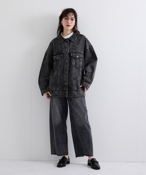VICKY（ビッキー）の「カーブダメージデニムパンツ≪洗濯機で洗える≫（デニムパンツ・レディース・ブラック/ブルー/ライトブルー・M/L）」の15枚目の写真