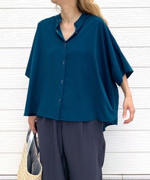 Q | BOXシルエット５分袖シャツ(シャツ/ブラウス)