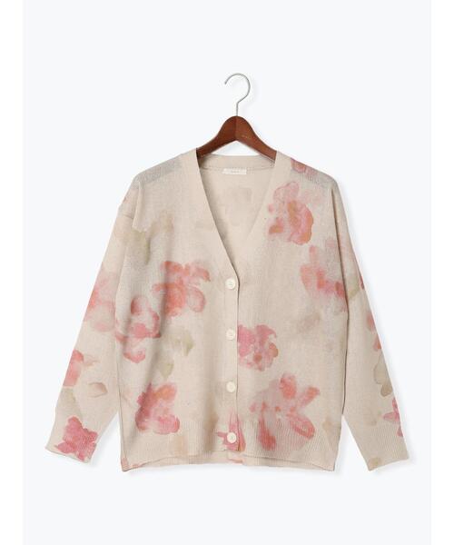 Te chichi（テチチ）の「フラワープリントカーディガン《2025spring catalog item》（カーディガン/ボレロ・レディース・オフホワイト/ベージュ・F）」の16枚目の写真