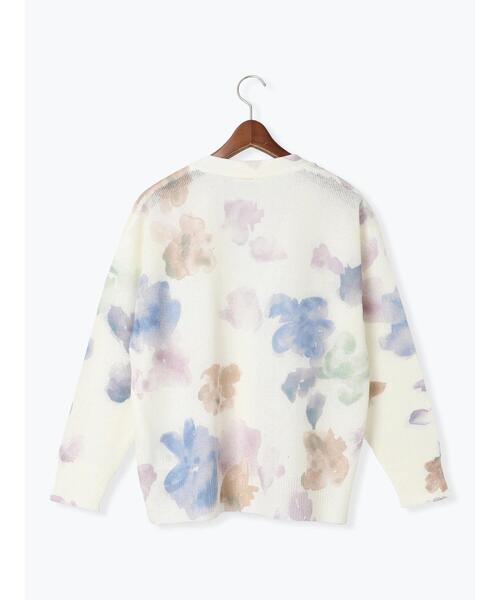 Te chichi（テチチ）の「フラワープリントカーディガン《2025spring catalog item》（カーディガン/ボレロ・レディース・オフホワイト/ベージュ・F）」の18枚目の写真