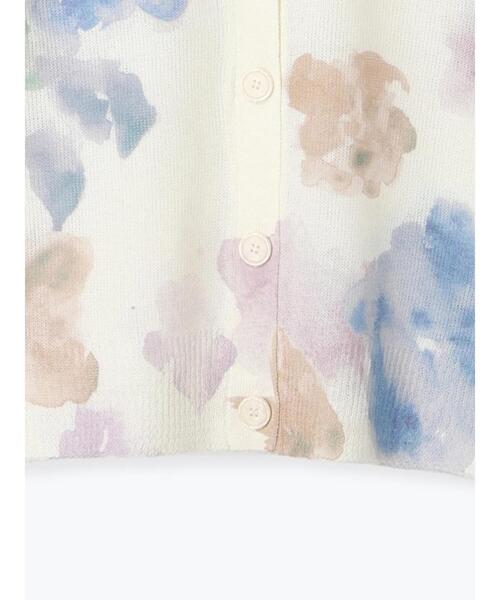 Te chichi（テチチ）の「フラワープリントカーディガン《2025spring catalog item》（カーディガン/ボレロ・レディース・オフホワイト/ベージュ・F）」の21枚目の写真