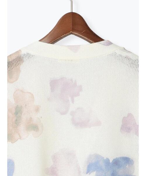 Te chichi（テチチ）の「フラワープリントカーディガン《2025spring catalog item》（カーディガン/ボレロ・レディース・オフホワイト/ベージュ・F）」の22枚目の写真