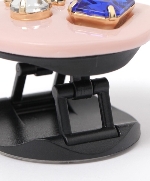 tiny tiny（ティニーティニー）の「ビジューグリップ[tiny tiny(ティニーティニー)]（スマホグッズ・レディース・ホワイト/ピンク・0）」の7枚目の写真