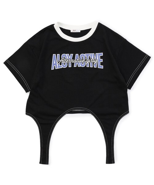 algy（アルジー）の「【AC半袖TIVE/吸水速乾】裾デザイン半袖T（Tシャツ/カットソー・キッズ・ブラック/サックスブルー/オフホワイト・XX-SMALL/X-SMALL/MEDIUM/SMALL）」の3枚目の写真