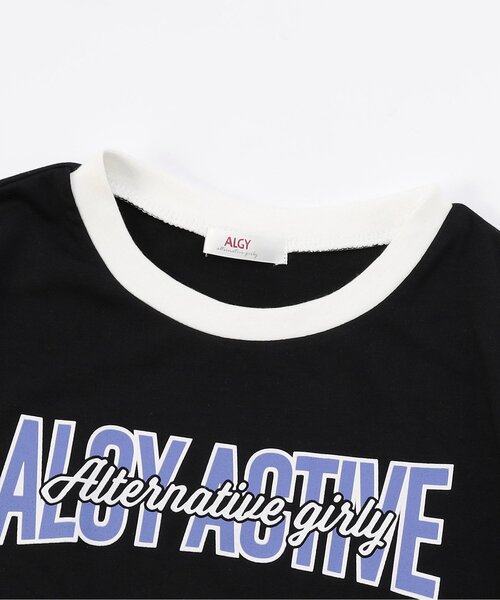 algy（アルジー）の「【AC半袖TIVE/吸水速乾】裾デザイン半袖T（Tシャツ/カットソー・キッズ・ブラック/サックスブルー/オフホワイト・XX-SMALL/X-SMALL/MEDIUM/SMALL）」の7枚目の写真