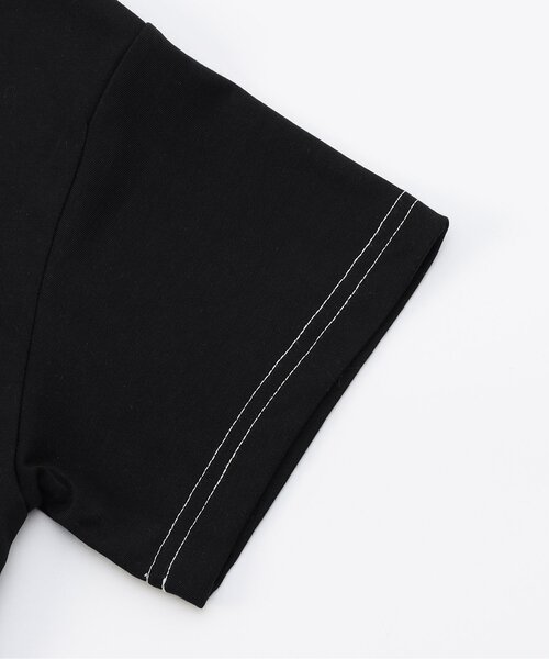 algy（アルジー）の「【AC半袖TIVE/吸水速乾】裾デザイン半袖T（Tシャツ/カットソー・キッズ・ブラック/サックスブルー/オフホワイト・XX-SMALL/X-SMALL/MEDIUM/SMALL）」の5枚目の写真