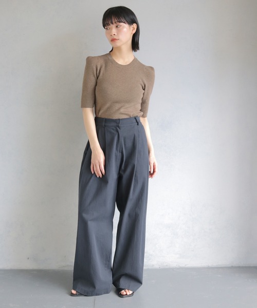 cheriella（シェリエラ）の「【cheriella】パフスリーブラメニットトップス PUFF SLEEVE LAME KNIT TOPS（ニット/セーター・レディース・ブラック/ベージュ/ワイン・M）」の13枚目の写真