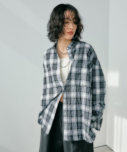 完売品】LEPSIM【新品】POLOシャギーチェックシャツ