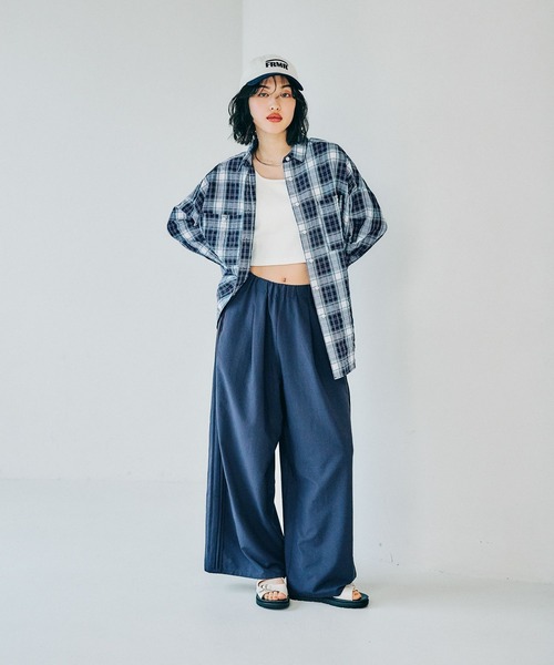 LEPSIM(レプシィム)の「チェックシャツ 323429(シャツ/ブラウス・レディース・ブラック/ネイビー/ベージュ・FREE)」の21枚目の写真