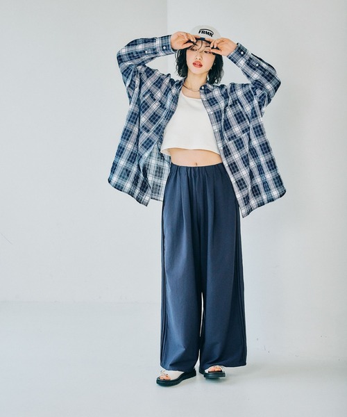 LEPSIM(レプシィム)の「チェックシャツ 323429(シャツ/ブラウス・レディース・ブラック/ネイビー/ベージュ・FREE)」の22枚目の写真