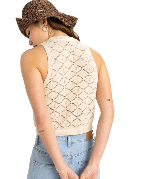 ROXY（ロキシー）の「TROPIC SKY/ロキシーノースリーブニット（ニット/セーター・レディース・ホワイト・MEDIUM/SMALL）」の7枚目の写真