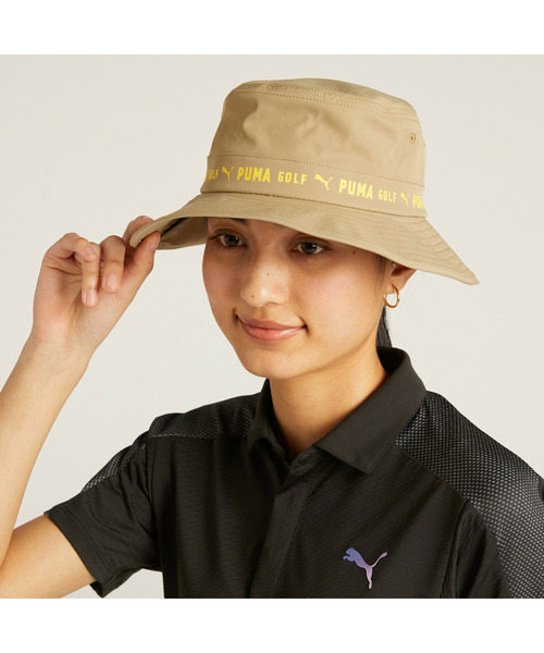 PUMA(プーマ)の「PUMA プーマ ウィメンズ ゴルフ W サン シェード バケットハット(ハット・メンズ・ネイビー/ブラウン系その他/ホワイト・フリー)」の8枚目の写真