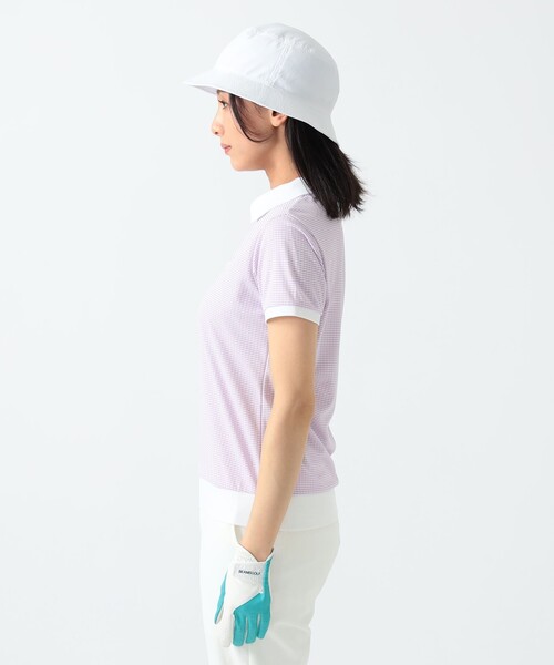 PURPLE LABEL / 襟付き ギンガムチェック プルオーバー