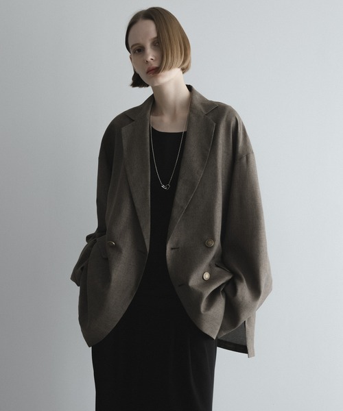 remer サマーテーラードジャケット remer（リメール）の「loose synthetic linen summer tailored