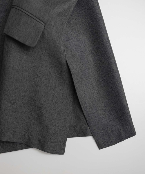 remer ルーズシンセティックリネンサマーテーラードジャケット セール】loose synthetic linen summer tailored jacket