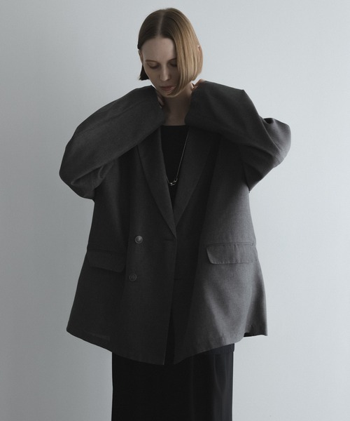 remer ルーズシンセティックリネンサマーテーラードジャケット remer（リメール）の「loose synthetic linen summer tailored