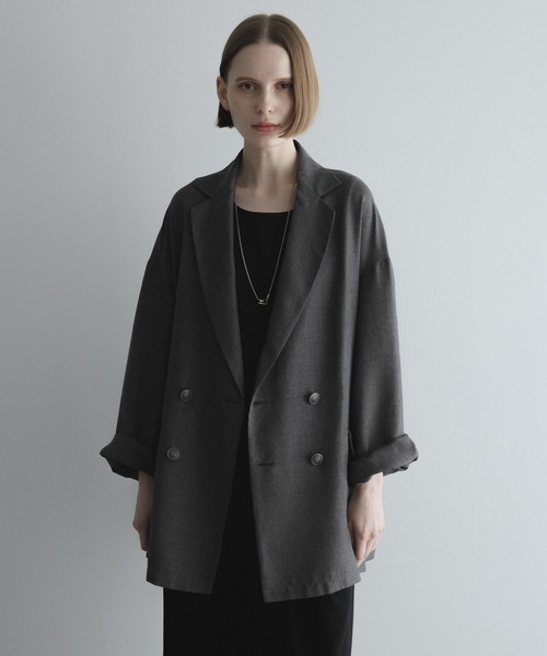 remer ルーズシンセティックリネンサマーテーラードジャケット セール】loose synthetic linen summer tailored jacket