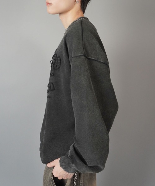 SPINNS(スピンズ)の「グランジスウェット/オールドイングリッシュロゴ(スウェット・メンズ・ブラウン/ピンク/杢グレー/カーキ/ブラック系その他・ONESIZE)」の11枚目の写真