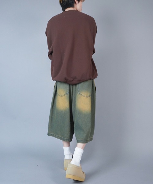 SPINNS(スピンズ)の「グランジスウェット/オールドイングリッシュロゴ(スウェット・メンズ・ブラウン/ピンク/杢グレー/カーキ/ブラック系その他・ONESIZE)」の6枚目の写真