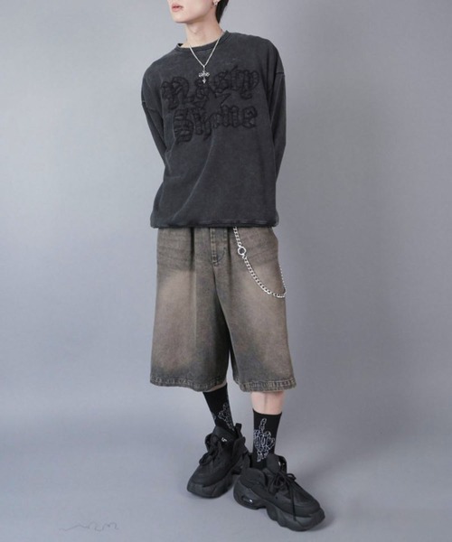 SPINNS(スピンズ)の「グランジスウェット/オールドイングリッシュロゴ(スウェット・メンズ・ブラウン/ピンク/杢グレー/カーキ/ブラック系その他・ONESIZE)」の12枚目の写真