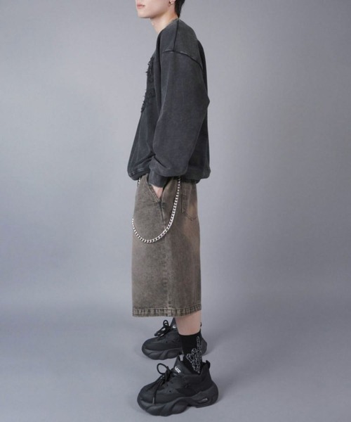 SPINNS(スピンズ)の「グランジスウェット/オールドイングリッシュロゴ(スウェット・メンズ・ブラウン/ピンク/杢グレー/カーキ/ブラック系その他・ONESIZE)」の13枚目の写真