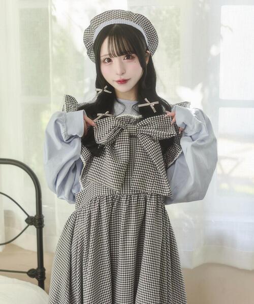 Whinny（ホワイニー）の「Whinny/とろけたいぬいぬいぬ?T（Tシャツ/カットソー・レディース・サックスブルー/ブラック/ホワイト・FREE）」の10枚目の写真