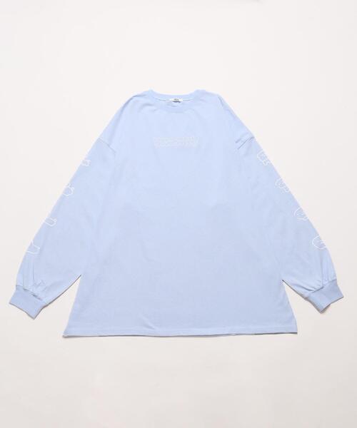 Whinny（ホワイニー）の「Whinny/とろけたいぬいぬいぬ?T（Tシャツ/カットソー・レディース・サックスブルー/ブラック/ホワイト・FREE）」の12枚目の写真