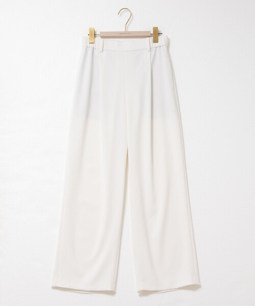 NOLLEY’S(ノーリーズ)の「《セットアップ対応》ウォッシャブルツイルイージータックワイドパンツ(その他パンツ・レディース・ブラック/チャコールグレー/ホワイト・34/36/38)」の10枚目の写真