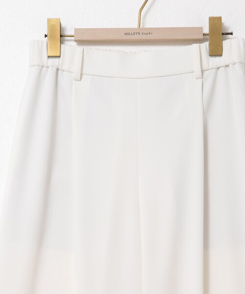 NOLLEY’S(ノーリーズ)の「《セットアップ対応》ウォッシャブルツイルイージータックワイドパンツ(その他パンツ・レディース・ブラック/チャコールグレー/ホワイト・34/36/38)」の11枚目の写真