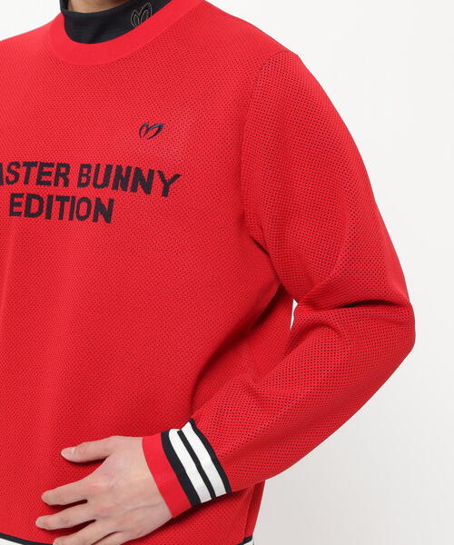 サイズ：1 MASTER BUNNY EDITION マスターバニーエディション 2023年モデル カシミヤ ニットセーター  オレンジ系 [240101415108] ゴルフウェア レディース ストスト MASTER BUNNY EDITION マスターバニーエディション 2023年モデル