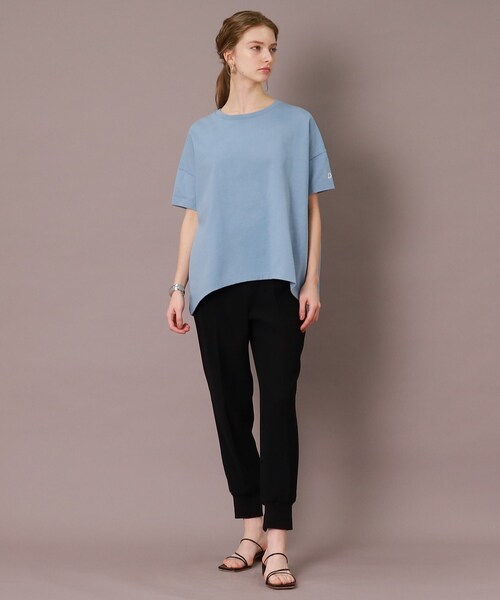 DRESSTERIOR(ドレステリア)の「【洗える/防花粉/撥水】ダブルクロスジョグパンツ(その他パンツ・レディース・ブラック・34/36/38/40)」の4枚目の写真