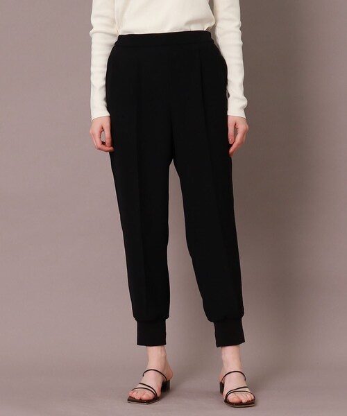 DRESSTERIOR(ドレステリア)の「【洗える/防花粉/撥水】ダブルクロスジョグパンツ(その他パンツ・レディース・ブラック・34/36/38/40)」の6枚目の写真