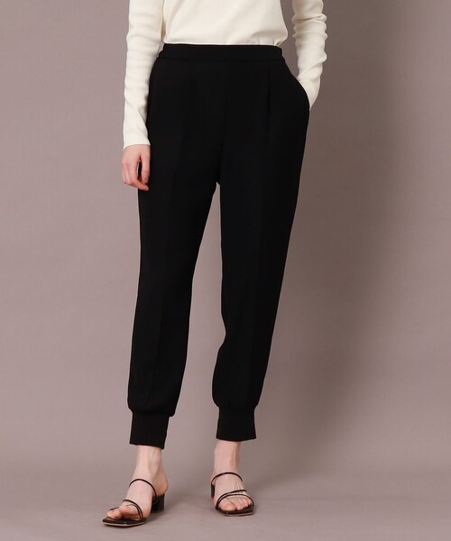 DRESSTERIOR(ドレステリア)の「【洗える/防花粉/撥水】ダブルクロスジョグパンツ(その他パンツ・レディース・ブラック・34/36/38/40)」の7枚目の写真