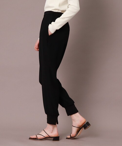 DRESSTERIOR(ドレステリア)の「【洗える/防花粉/撥水】ダブルクロスジョグパンツ(その他パンツ・レディース・ブラック・34/36/38/40)」の10枚目の写真