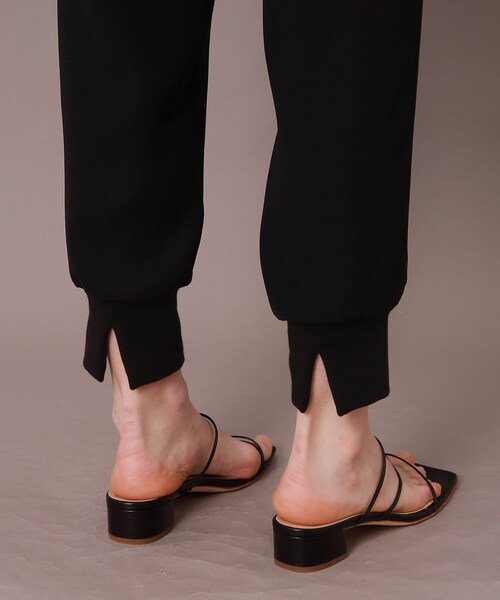 DRESSTERIOR(ドレステリア)の「【洗える/防花粉/撥水】ダブルクロスジョグパンツ(その他パンツ・レディース・ブラック・34/36/38/40)」の15枚目の写真