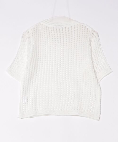B'day(ビーデイ)の「【 B'day / ビーデー 】クロシェニットサマーニットトップス(Tシャツ/カットソー・レディース・ブラウン/オフホワイト/ブラック/ホワイト・FREE)」の5枚目の写真
