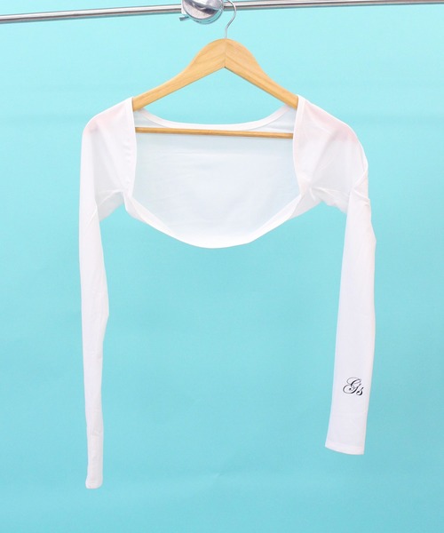 セール 接触冷感　UVカット ボレロ　アームカバー　レディース　ホワイト セール 接触冷感 UVカット ボレロ アームカバー レディース ホワイト