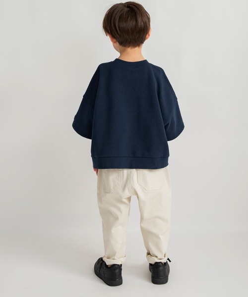 MLB（メジャーリーグベースボール）の「【MLB/Major League Baseball】ゆったりシルエット7分袖スウェットTシャツ（スウェット・キッズ・キナリ/ベージュ/ネイビー・100/90/120/130/110/150/140）」の15枚目の写真